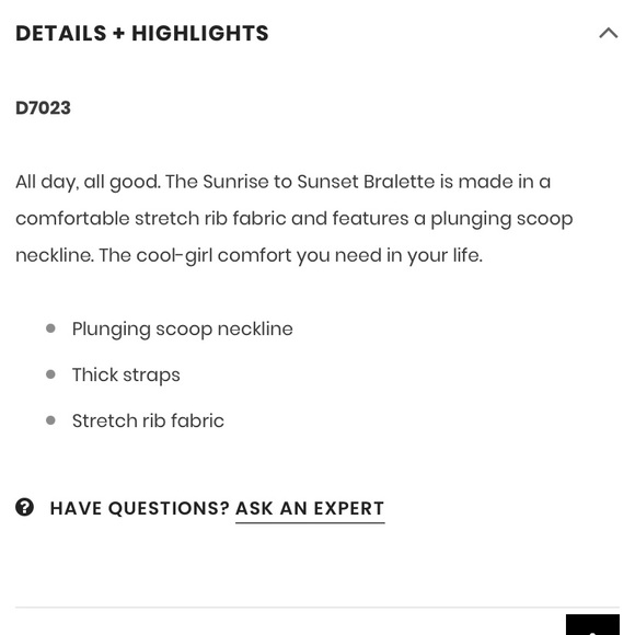 Dippin Daisys Sunrise to Sunset bralette NWT - Picture 4 of 4